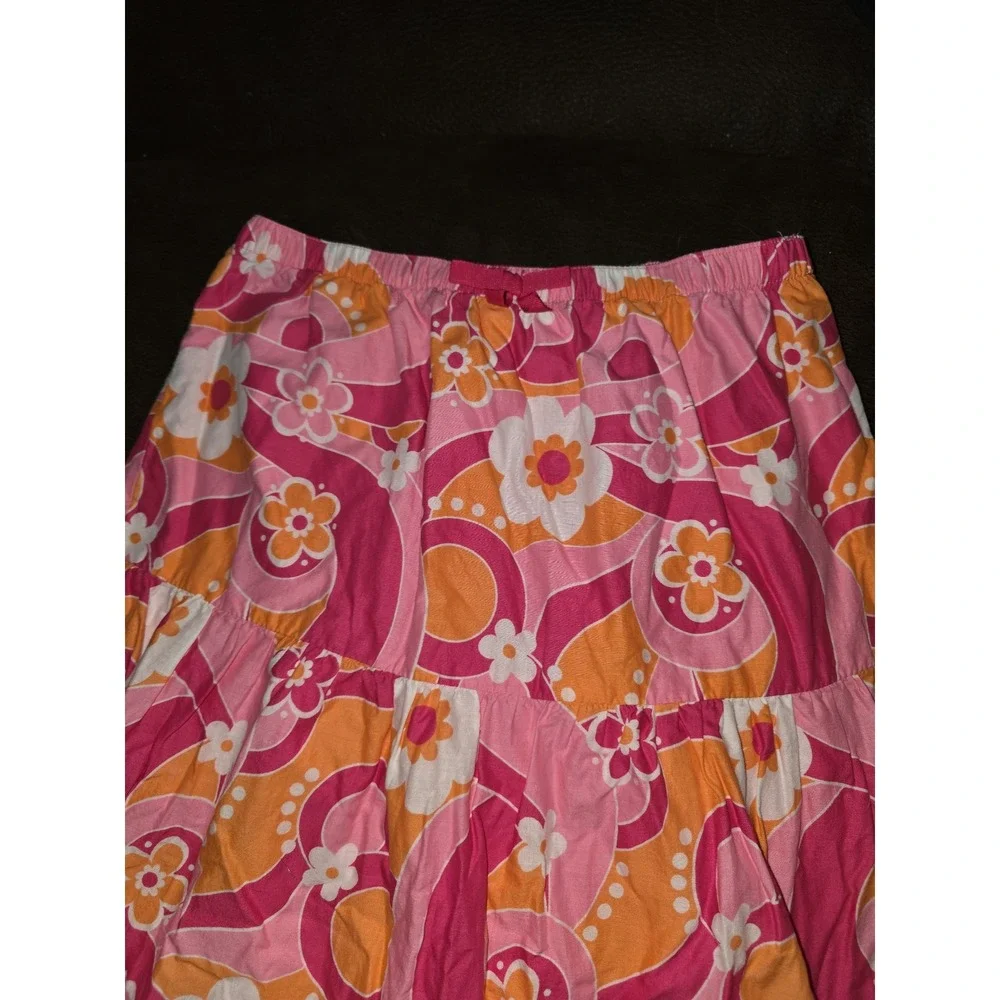 Gymboree rainbow cabana make a splash top size 10 floral‎ skirt size 8